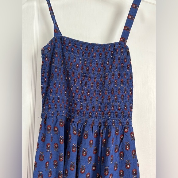 Band of Gypssies Maxi Smocked Spaghetti Straps Paisley Summer Dress, Sz: Small - Picture 3 of 6